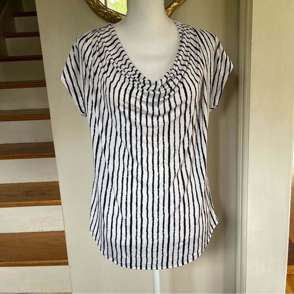 Milano Cap Sleeve Cowl Neck Top - Picture 1 of 5